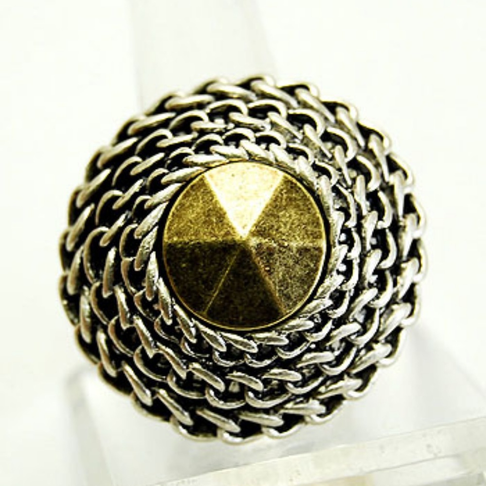 Chained Wrapped Nail Ring